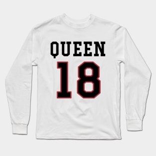 18th Birthday Gift Slab Queen 18 Long Sleeve T-Shirt